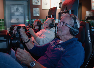 Formule 1-simulatie sim racen Drenthe Posta7 bij A7